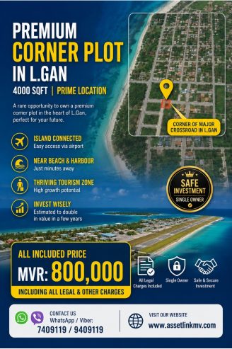 Prime 4,000 SQFT Corner Plot in L.Gan – All-Inclusive Investment